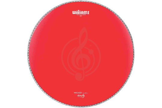 Пластик для томов Williams WCR2-10MIL-13 Density Red - Пластик для малого и том-барабана 13", с покрытием, красный - фото