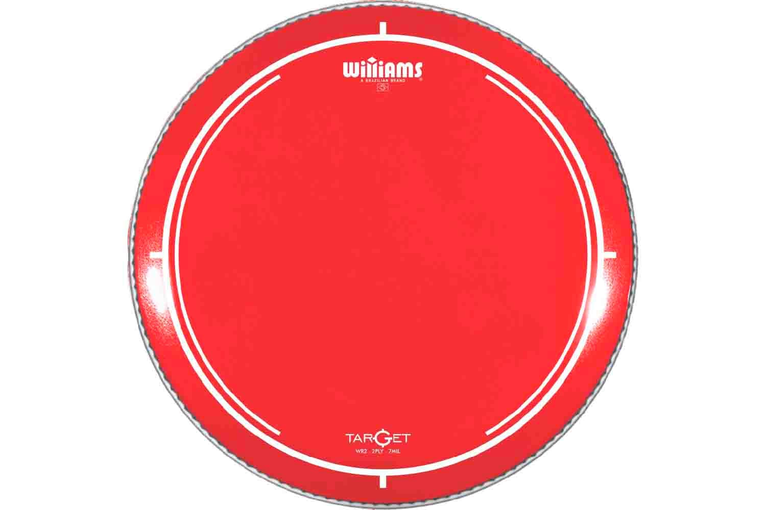 Пластик для томов Williams WR2-7MIL-10 Target Series Red - Пластик для том-барабана 10", красный - фото 1