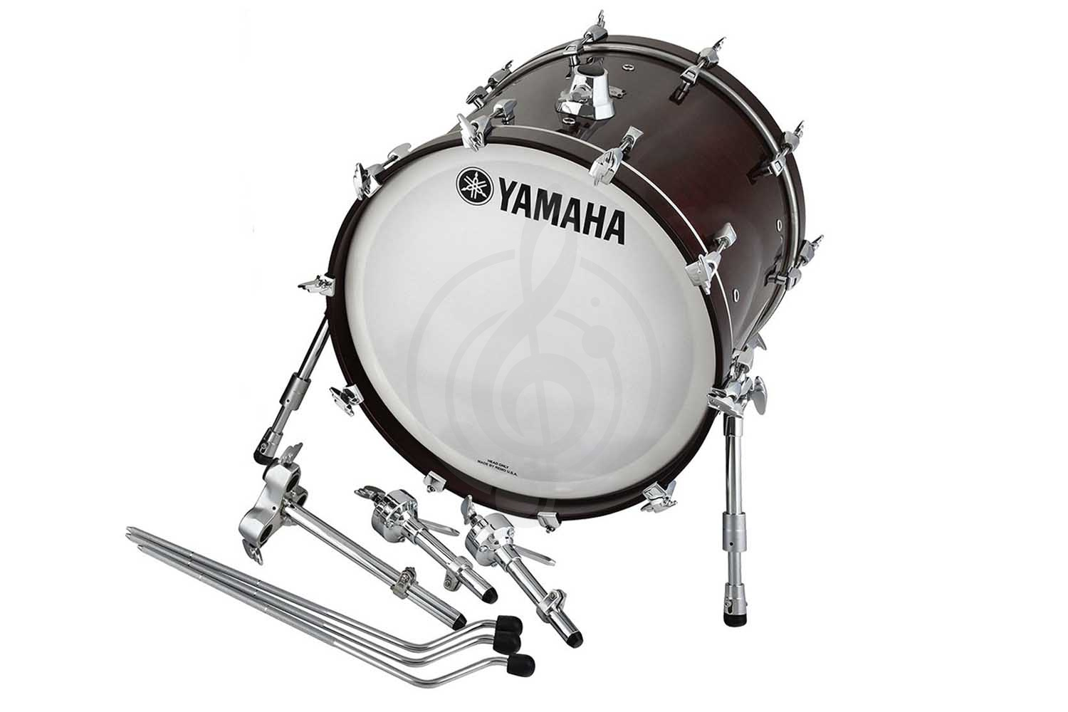  Yamaha AMB2218(CWLN) бас барабан 22"х18", клён/ венге, 7 слоёв, 8 мм, цвет Classic Walnut - фото 1