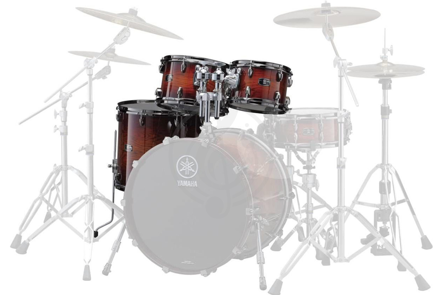  Yamaha LNP6F3(ASS) комплект томов (LNT1007, LNT1208, LNF1615, TH945B) цвет Amber Shadow Sunburst - фото 1