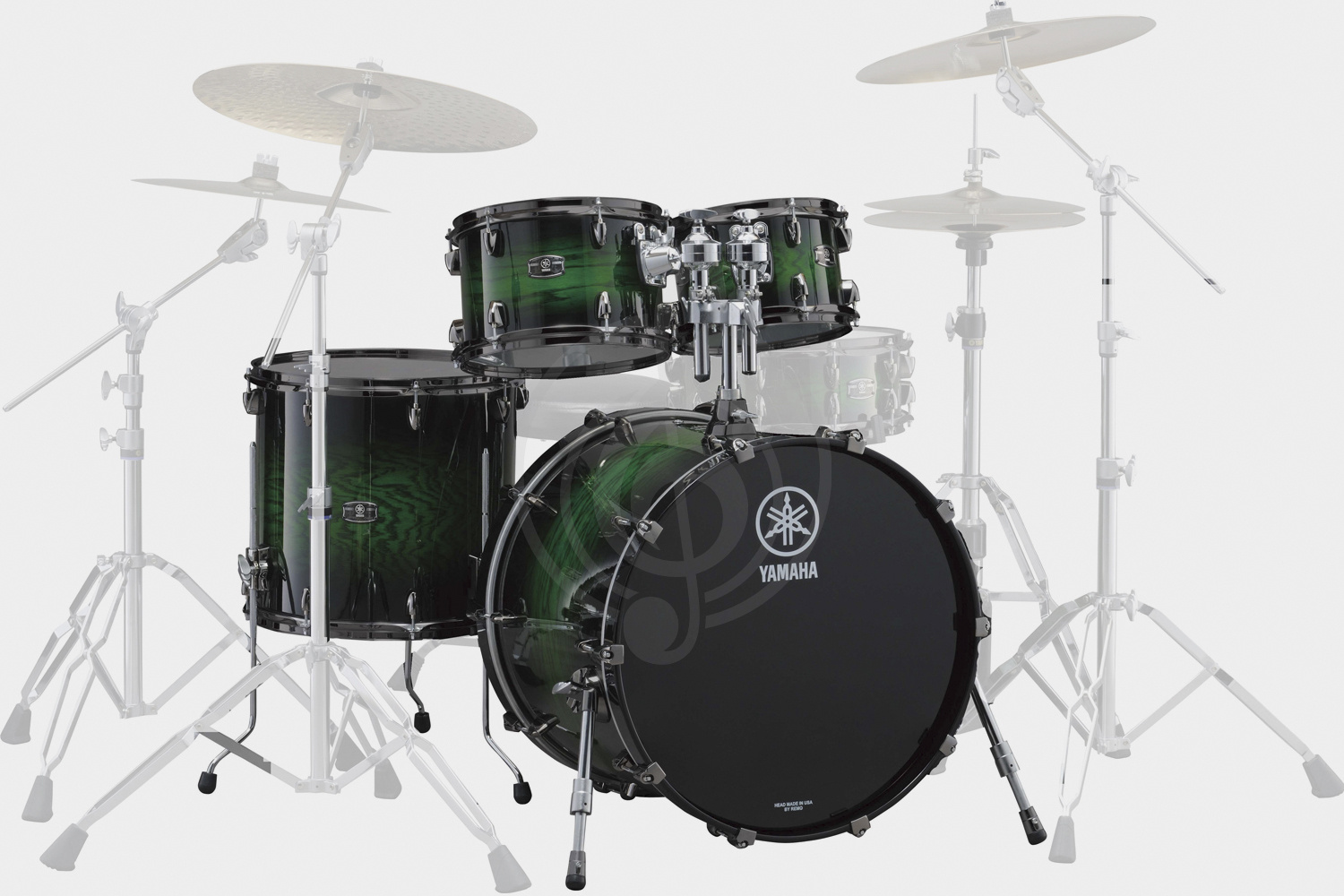  Yamaha LNP6F3(ESS) комплект томов (LNT1007, LNT1208, LNF1615, TH945B) цвет Emerald Shadow Sunburst - фото 1
