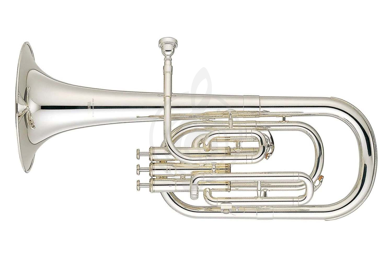 Альт Yamaha YAH-203S - альт Ми бемоль, стандартная модель, 3х помповый, посеребренный - фото 1