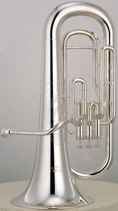Эуфониум Yamaha YEP-201 - эуфониум (баритон) in B, стандартная модель, 3х помповый, лак - золото - фото 1