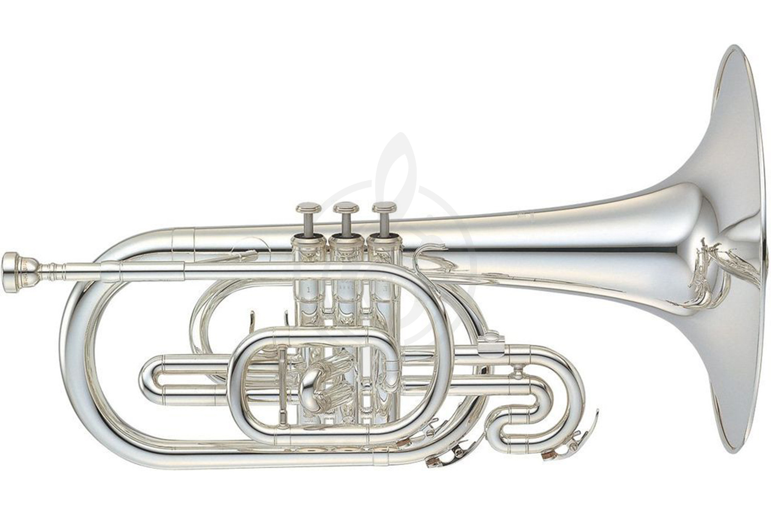 Эуфониум Yamaha YMP-204MS - мелофон маршевый, посеребренный - фото 1
